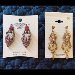 Set of 2 Fashion post ear rings ❤️💖❤️💖